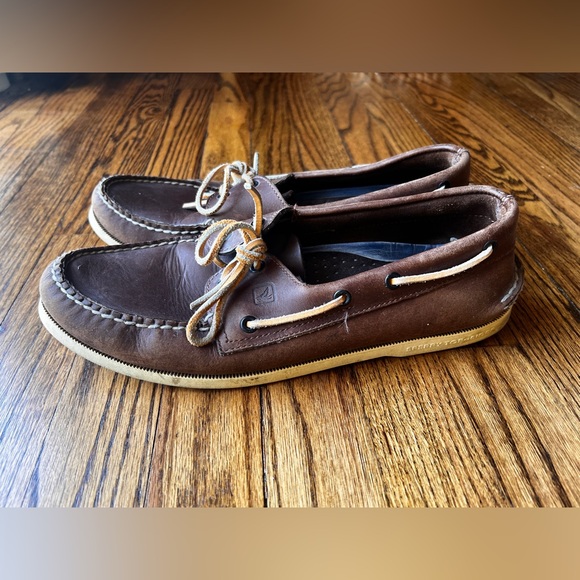 Leather Sperry Topsider Boat Shoes - Picture 2 of 4